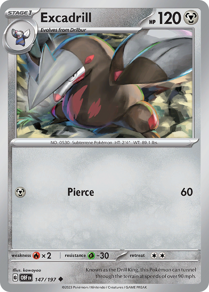 Excadrill Pokémon card