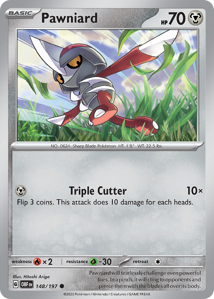 Pawniard Pokémon card