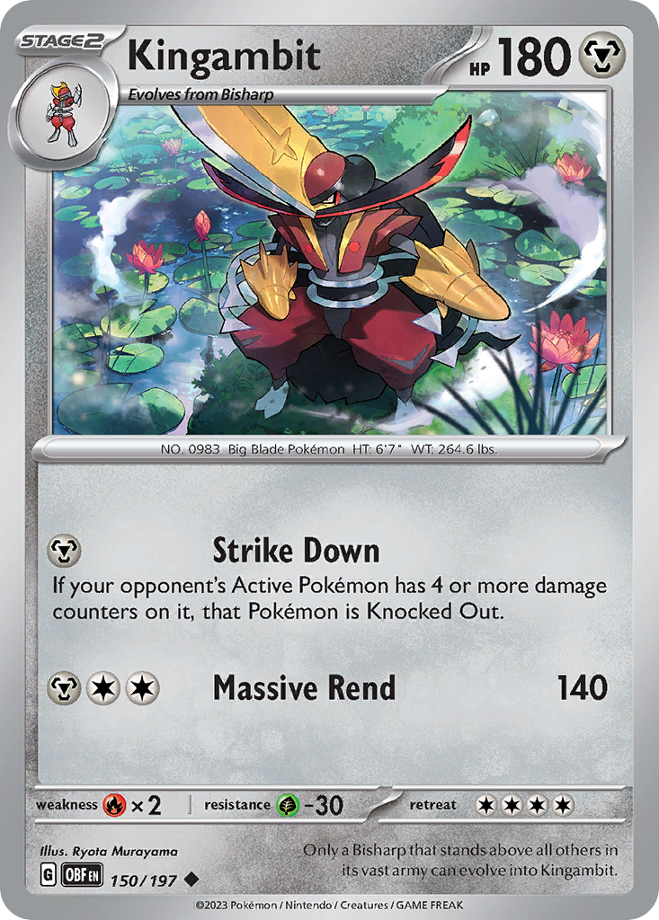 Kingambit Pokémon card