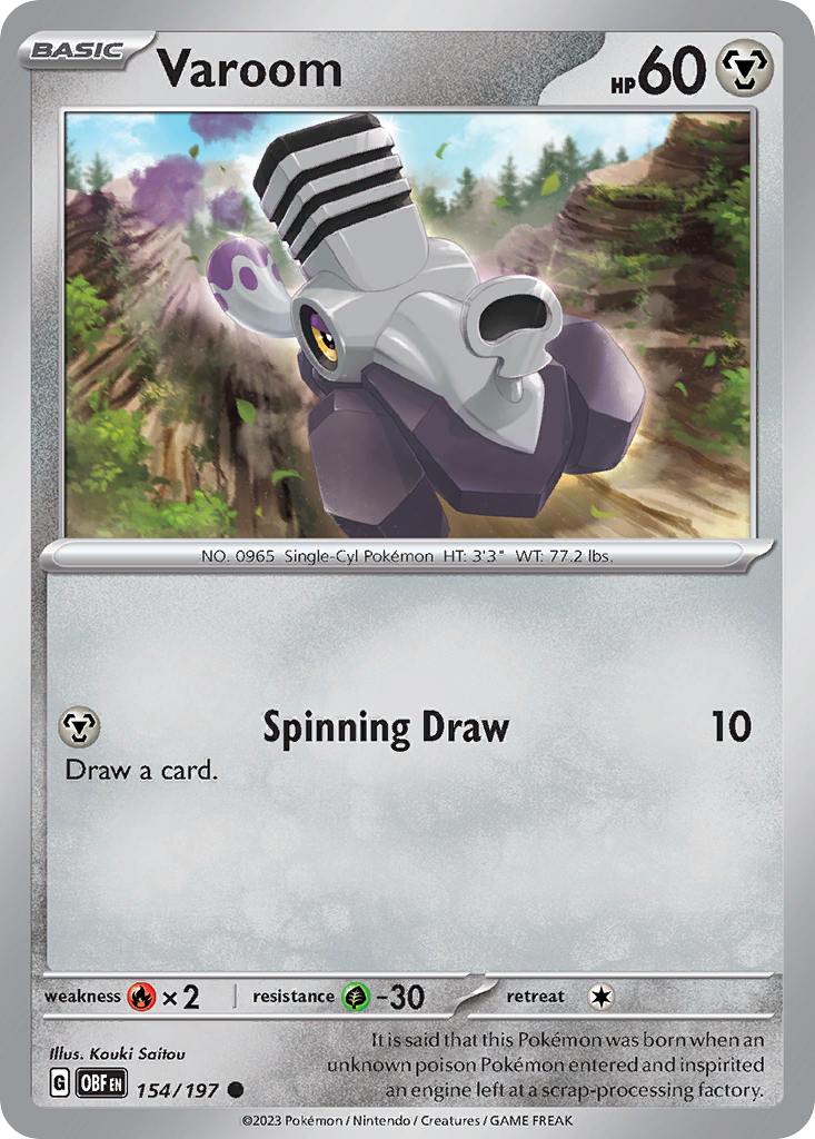 Varoom Pokémon card