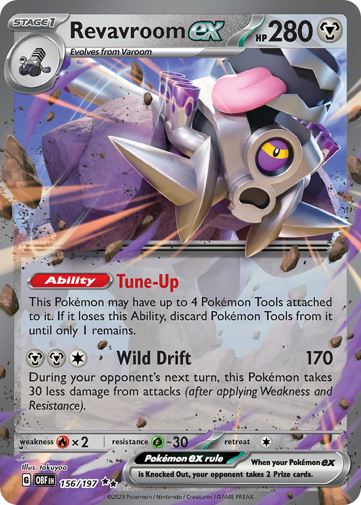 Revavroom ex Pokémon card