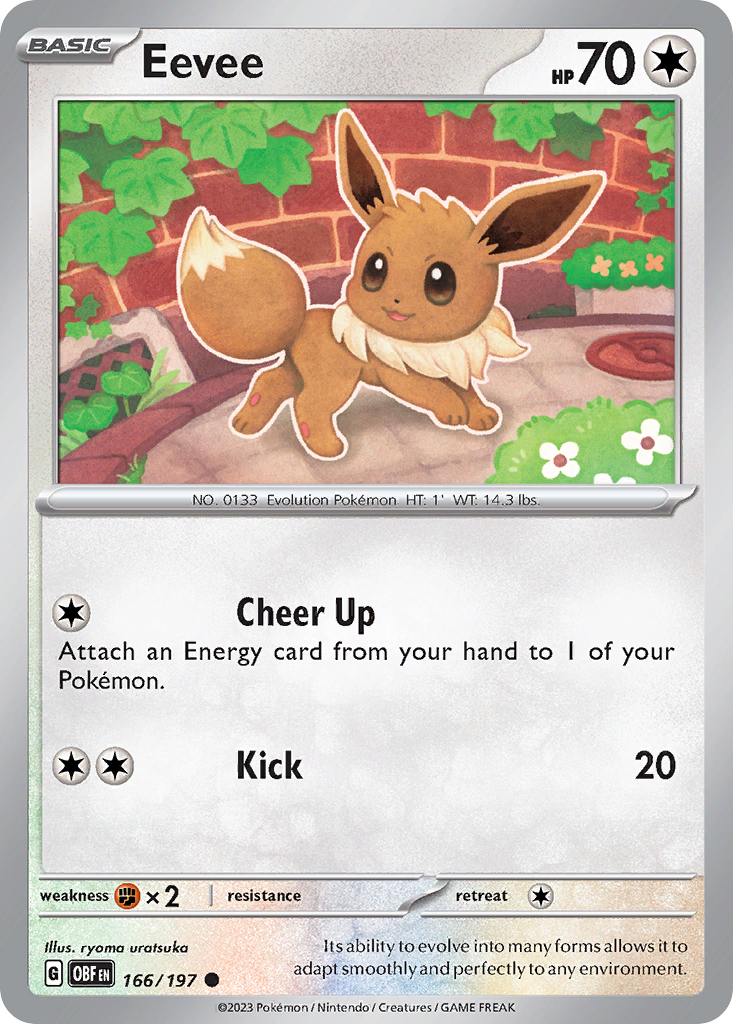 Eevee Pokémon card