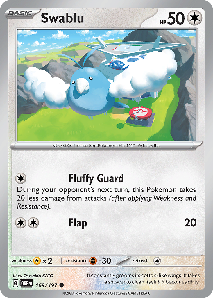 Swablu Pokémon card