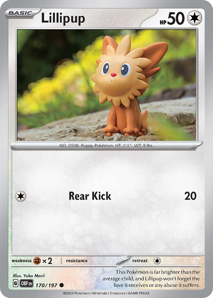 Lillipup Pokémon card