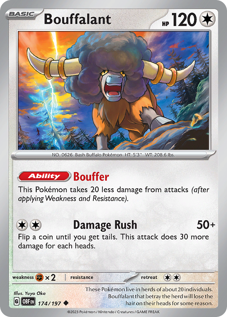 Bouffalant Pokémon card
