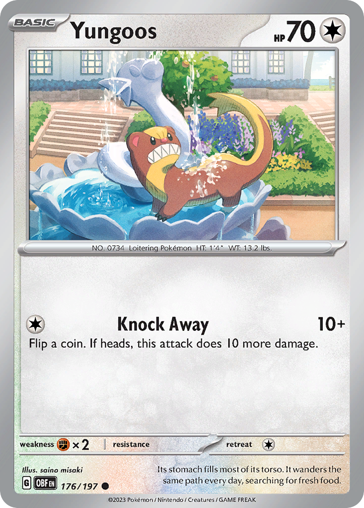 Yungoos Pokémon card