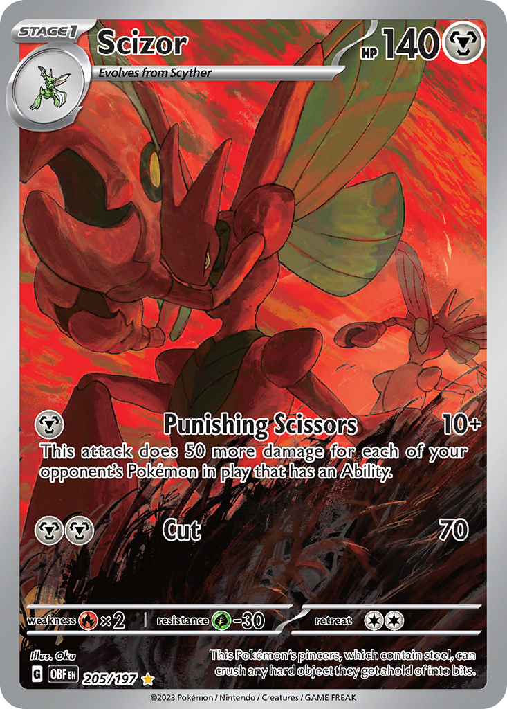 Scizor Pokémon card
