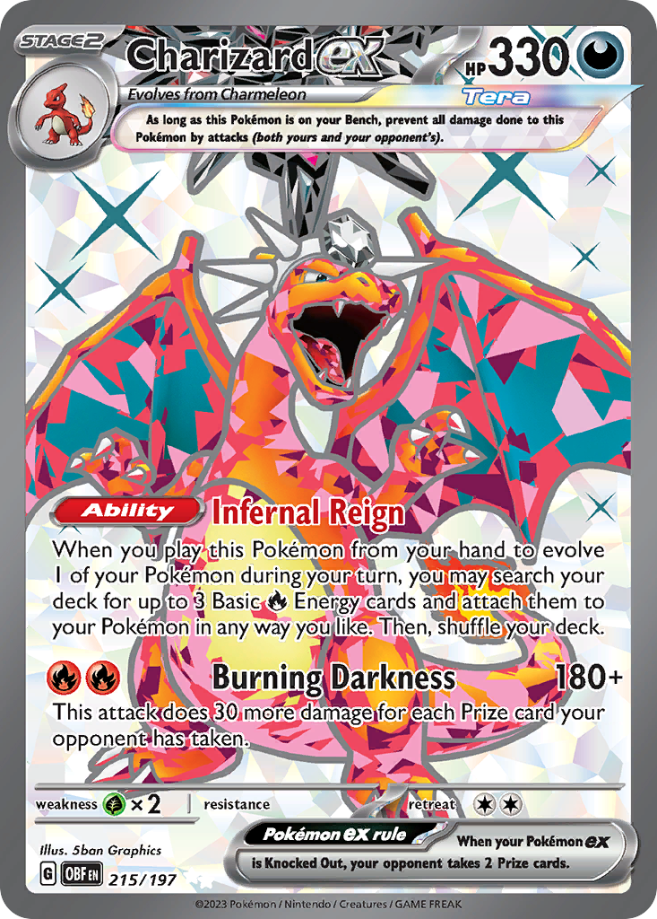 Charizard ex Pokémon card