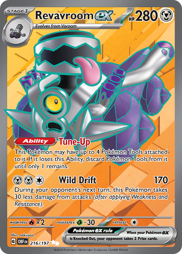 Revavroom ex Pokémon card