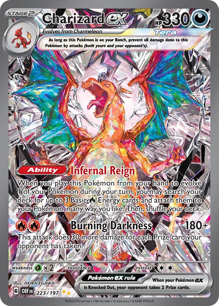 Charizard ex Pokémon card
