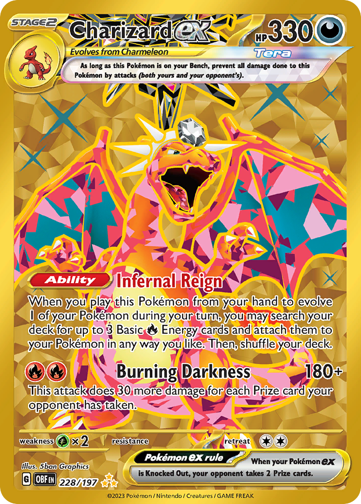 Charizard ex Pokémon card
