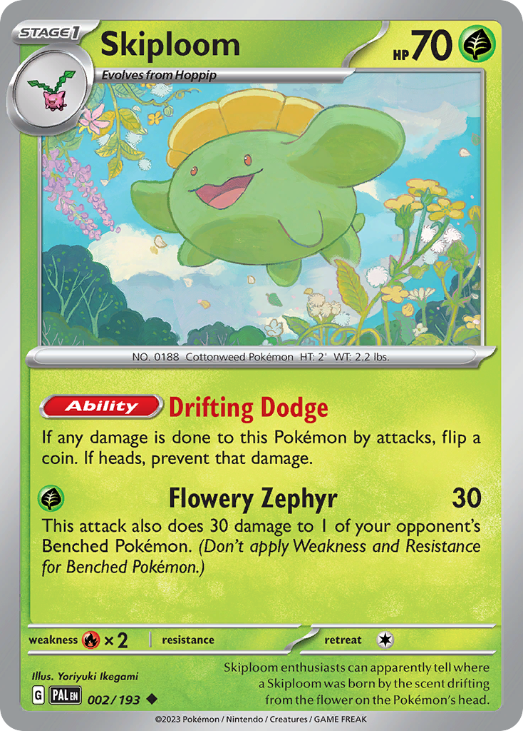 Skiploom Pokémon card