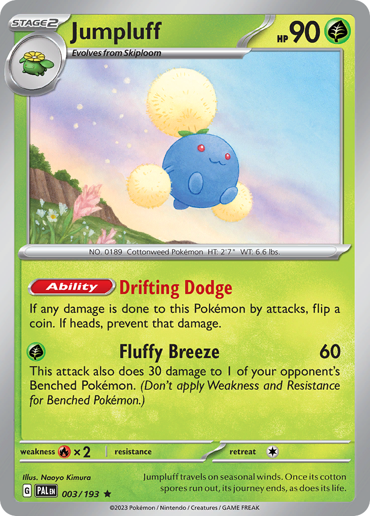 Jumpluff Pokémon card