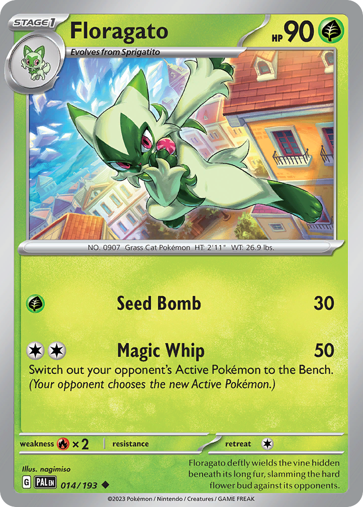 Floragato Pokémon card