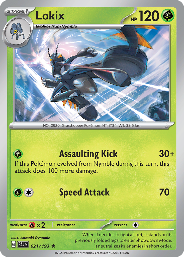 Lokix Pokémon card