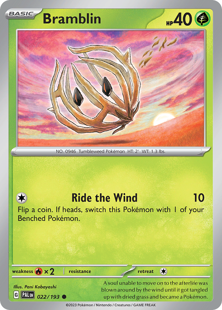 Bramblin Pokémon card