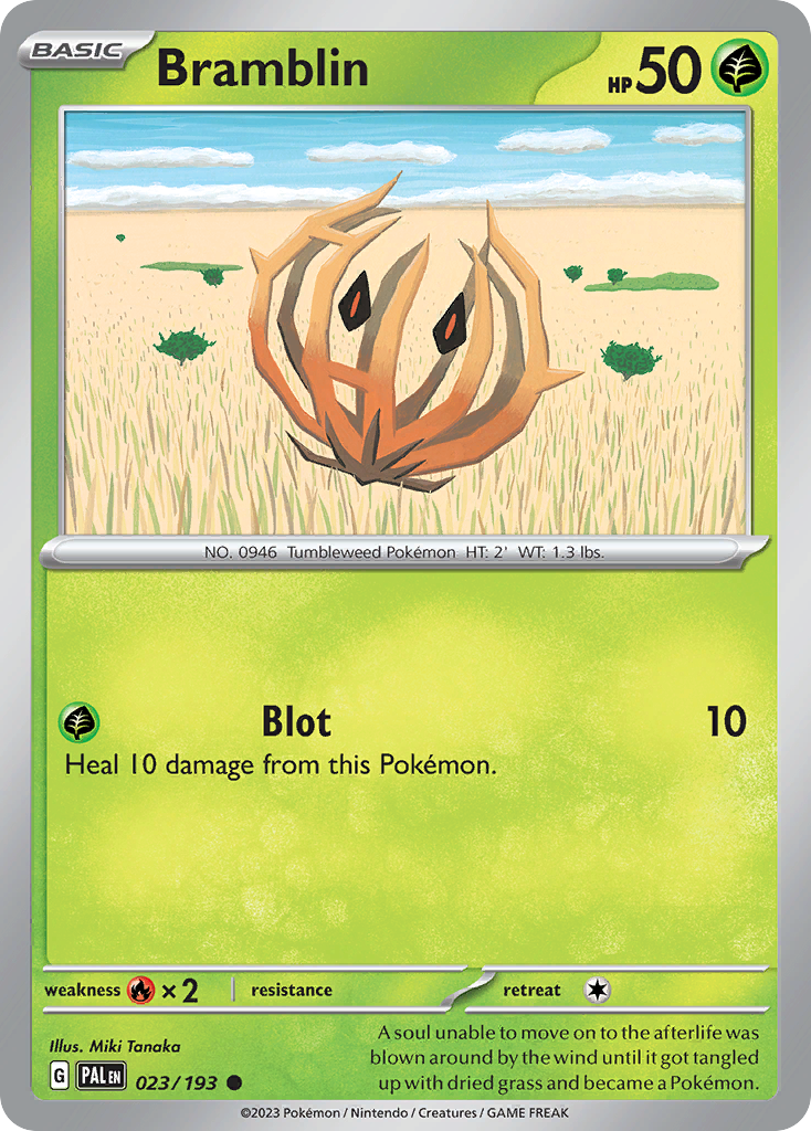 Bramblin Pokémon card