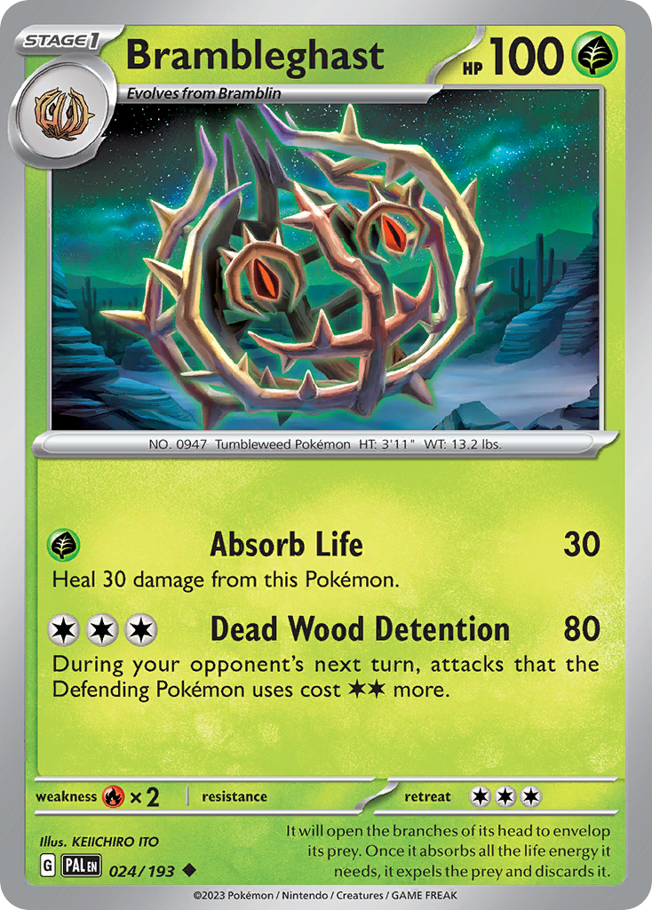 Brambleghast Pokémon card