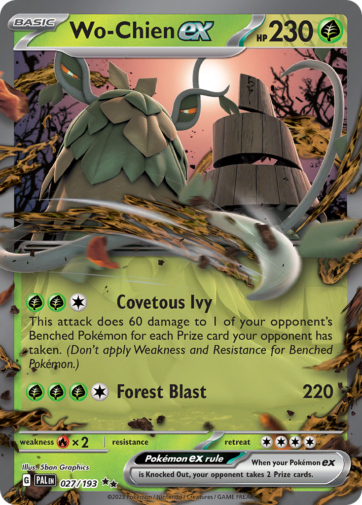 Wo-Chien ex Pokémon card