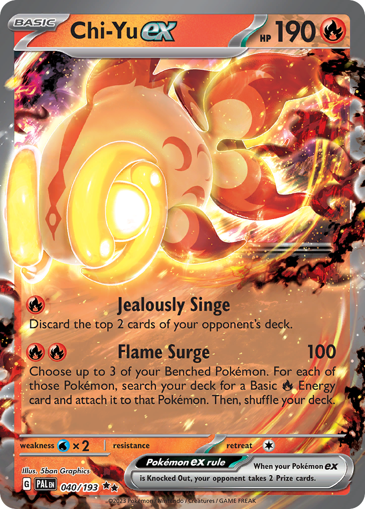 Chi-Yu ex Pokémon card