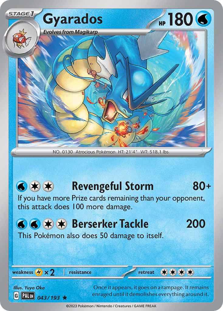 Gyarados Pokémon card