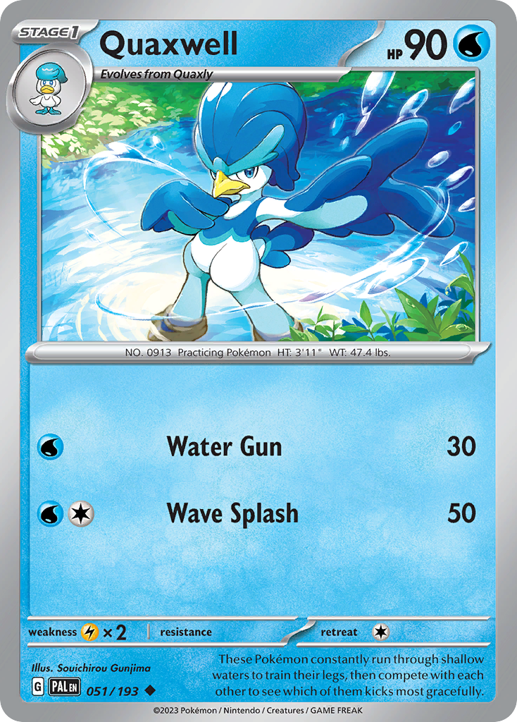 Quaxwell Pokémon card