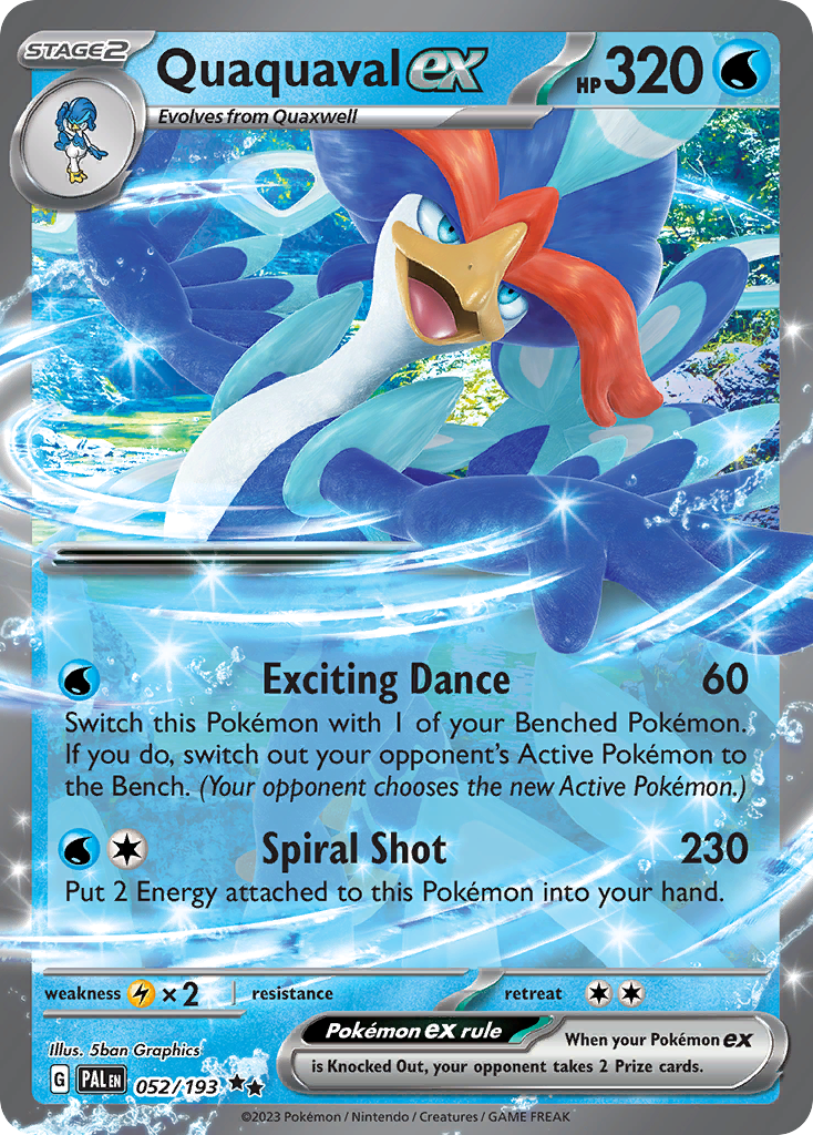 Quaquaval ex Pokémon card