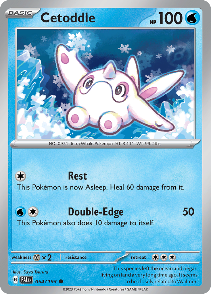 Cetoddle Pokémon card