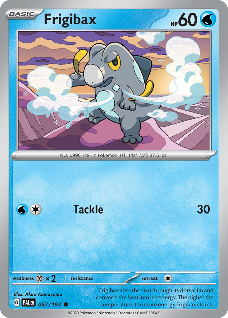Frigibax Pokémon card