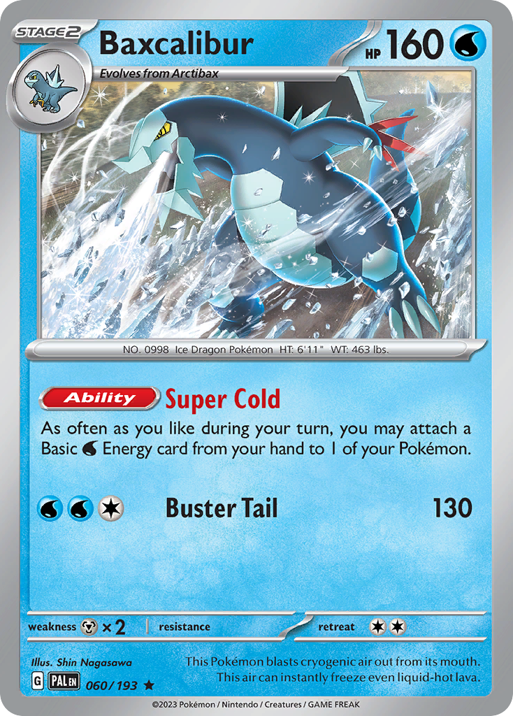 Baxcalibur Pokémon card