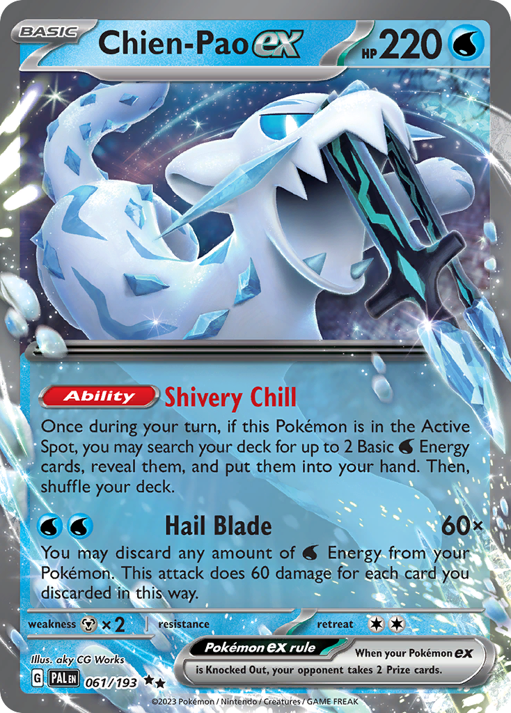 Chien-Pao ex Pokémon card