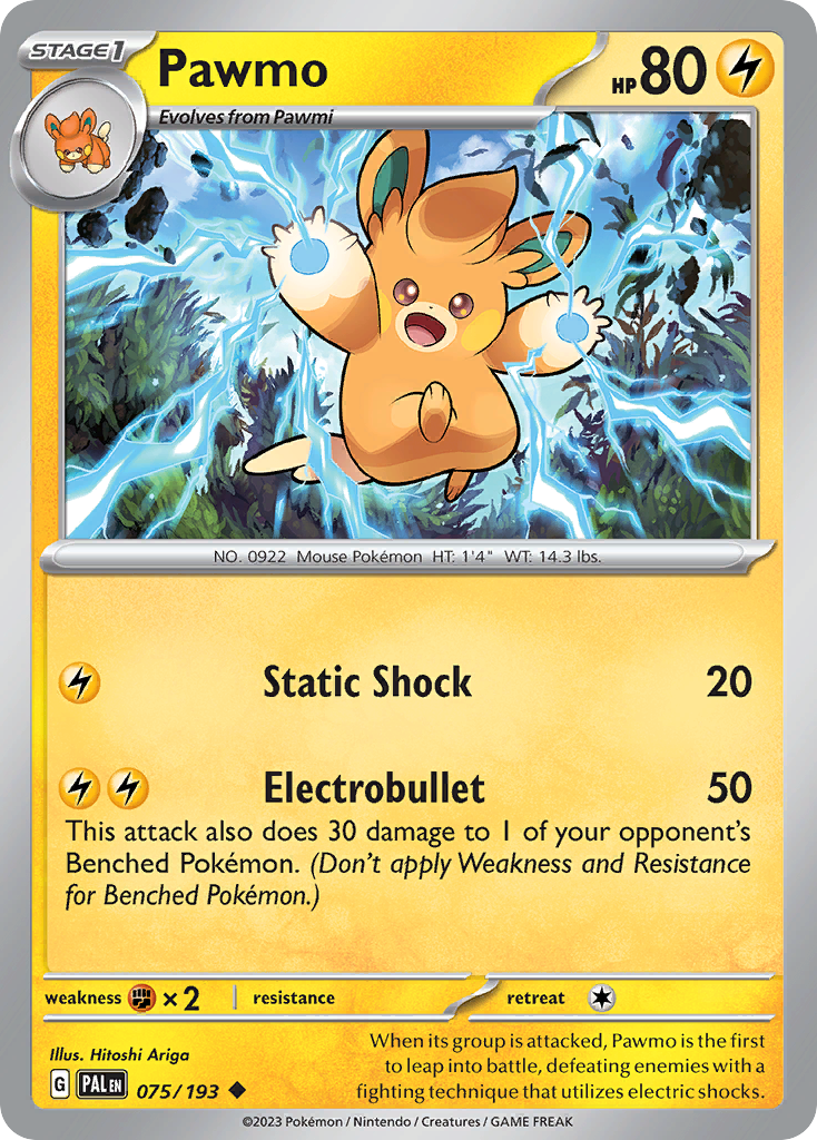 Pawmo Pokémon card