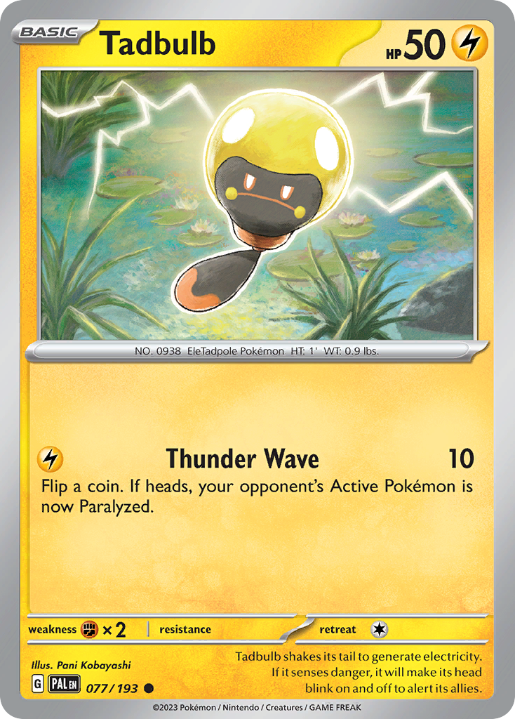 Tadbulb Pokémon card
