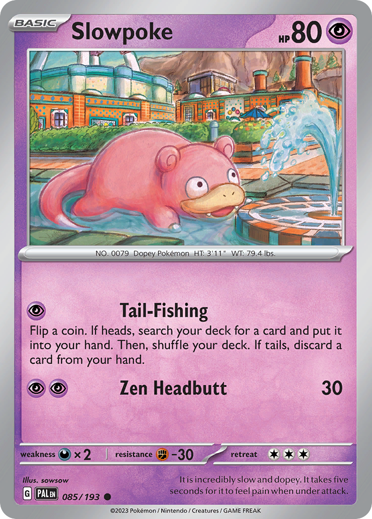 Slowpoke Pokémon card