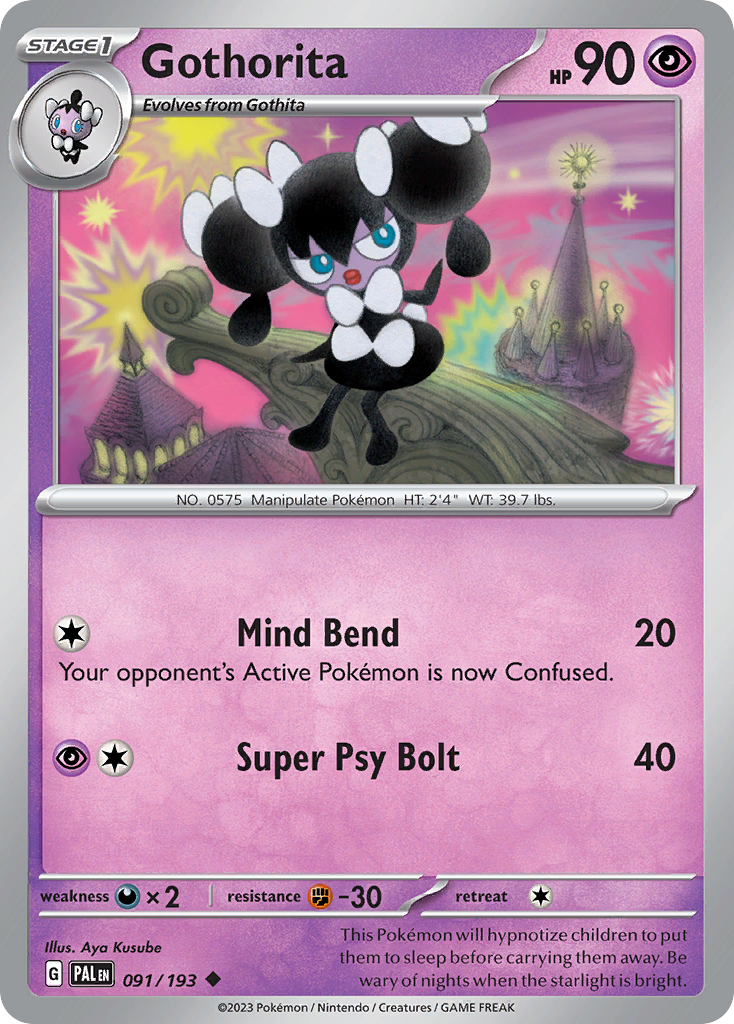 Gothorita Pokémon card