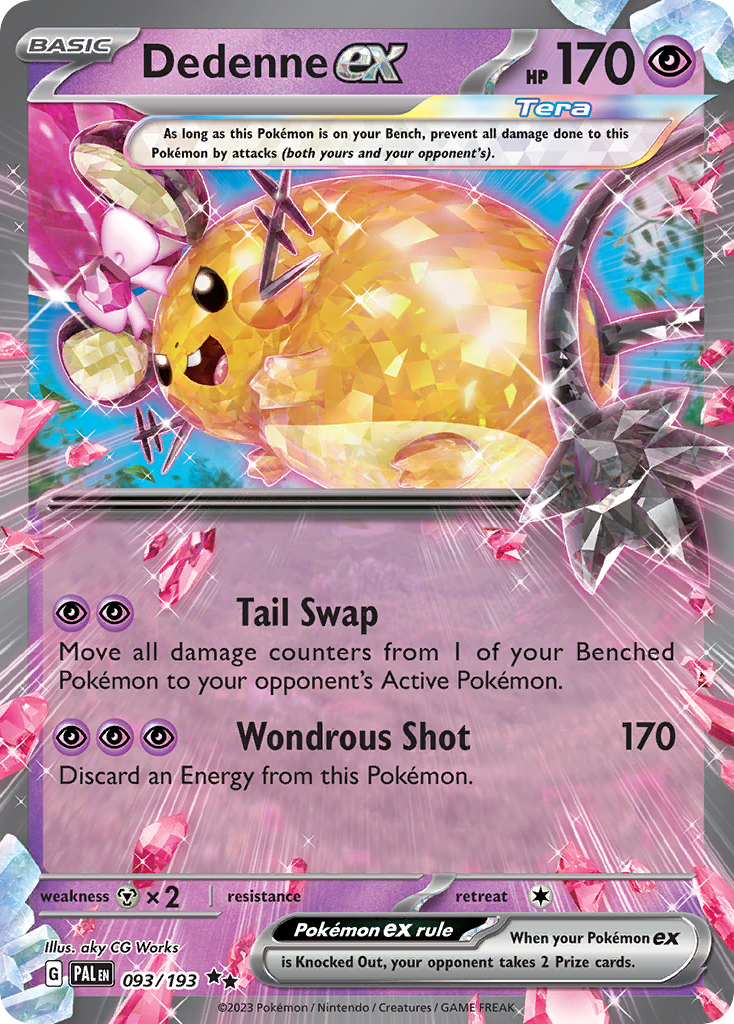 Dedenne ex Pokémon card