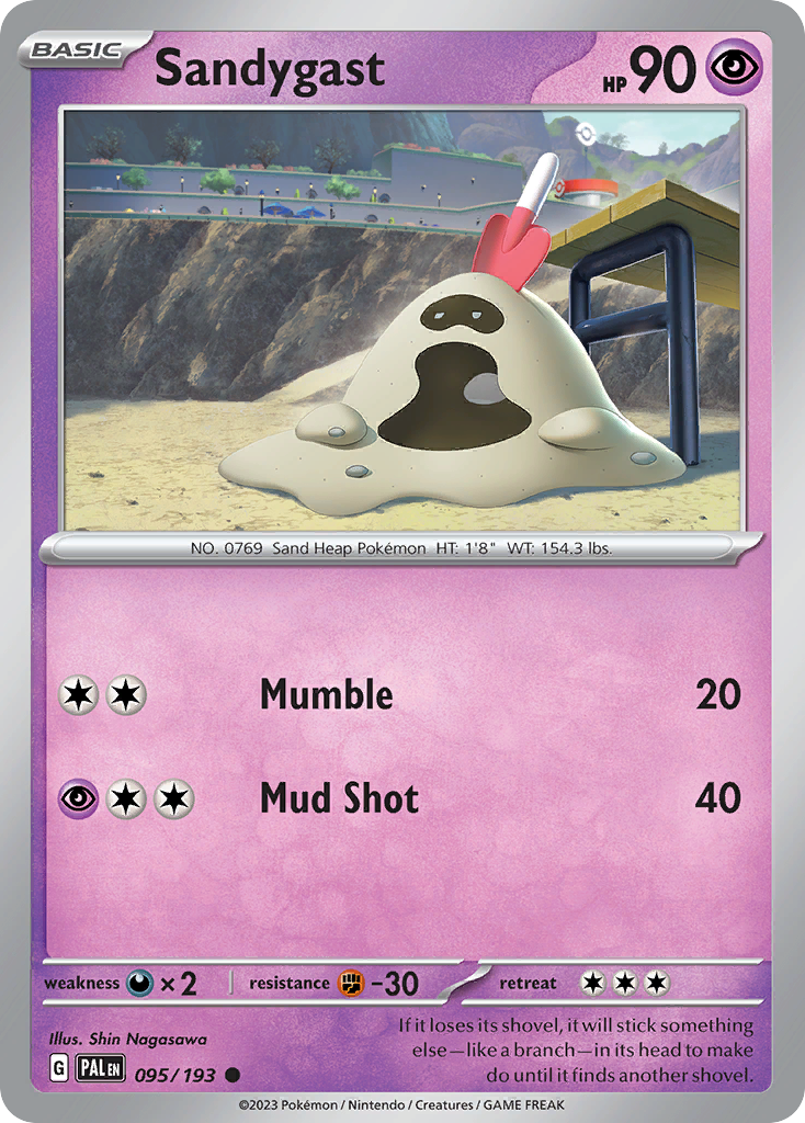 Sandygast Pokémon card