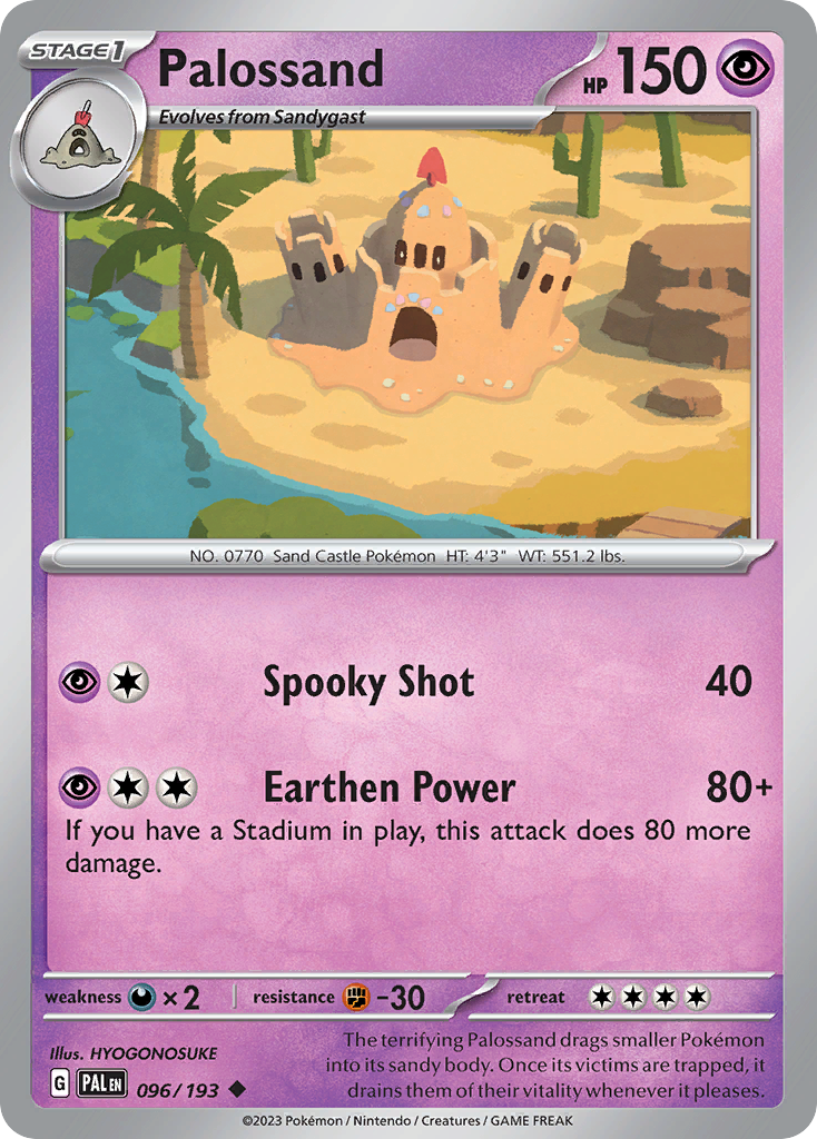 Palossand Pokémon card