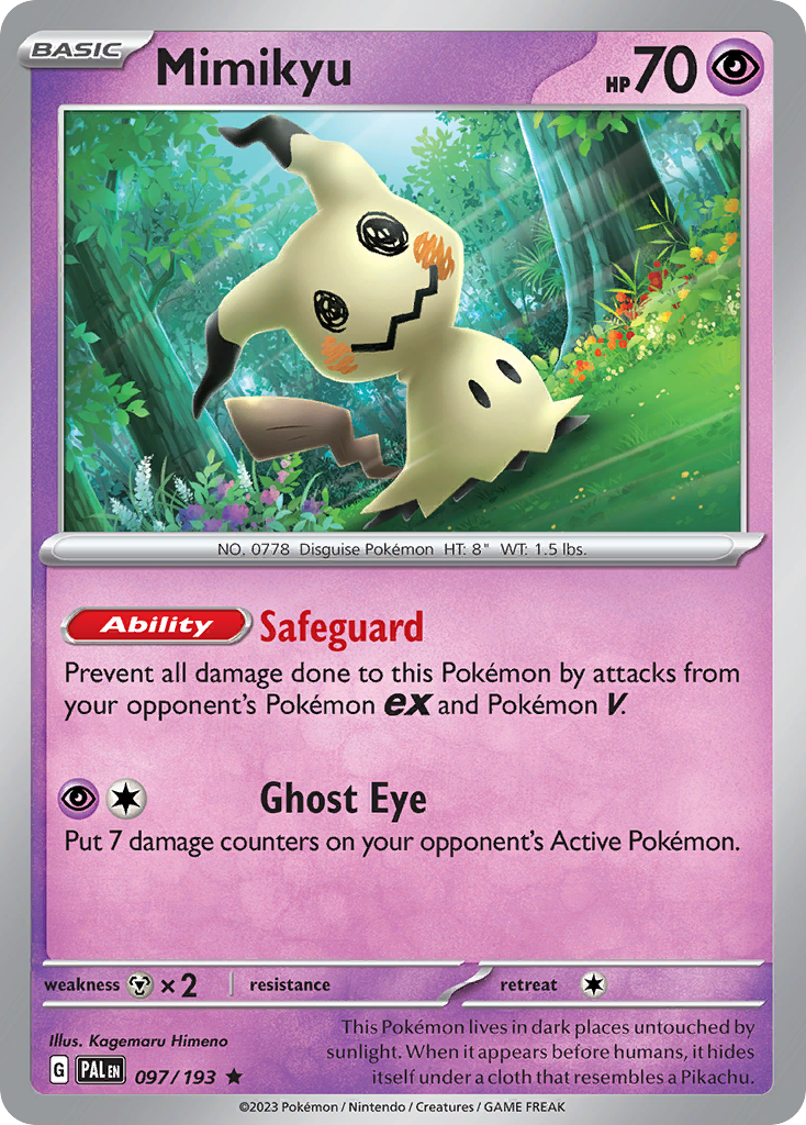 Mimikyu Pokémon card