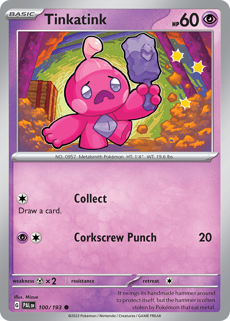 Tinkatink Pokémon card