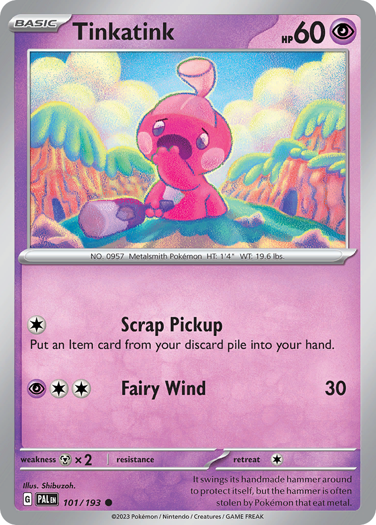 Tinkatink Pokémon card