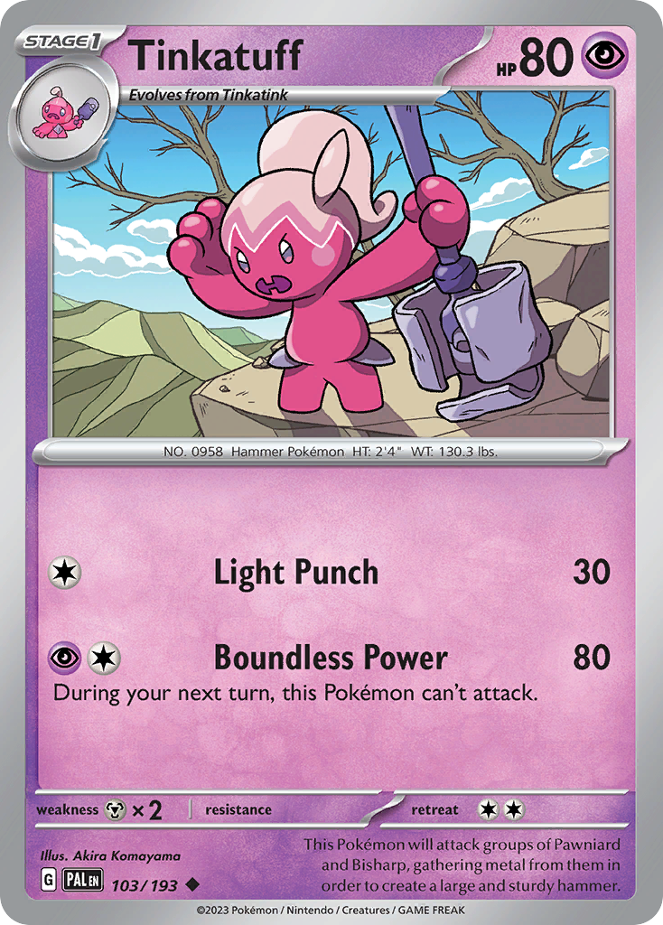 Tinkatuff Pokémon card