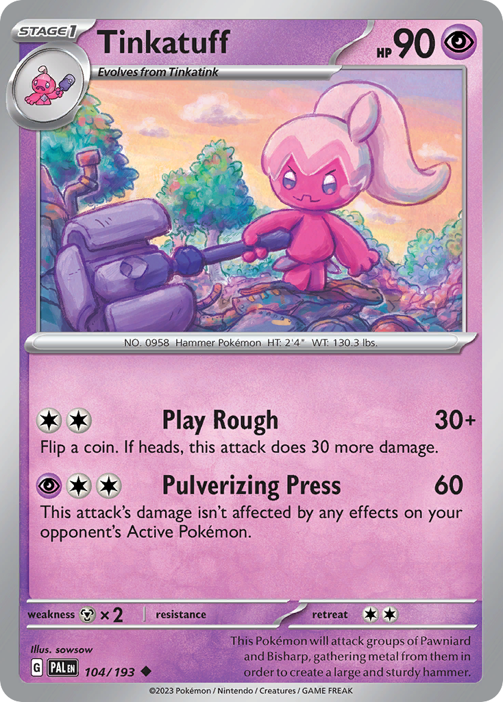Tinkatuff Pokémon card