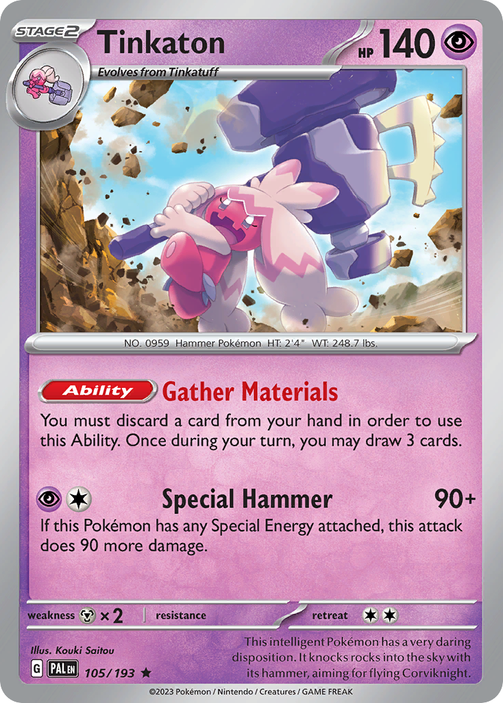 Tinkaton Pokémon card