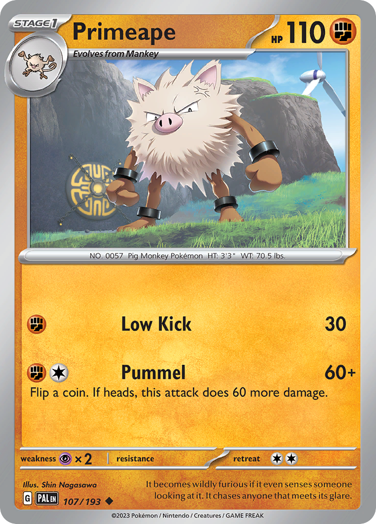 Primeape Pokémon card