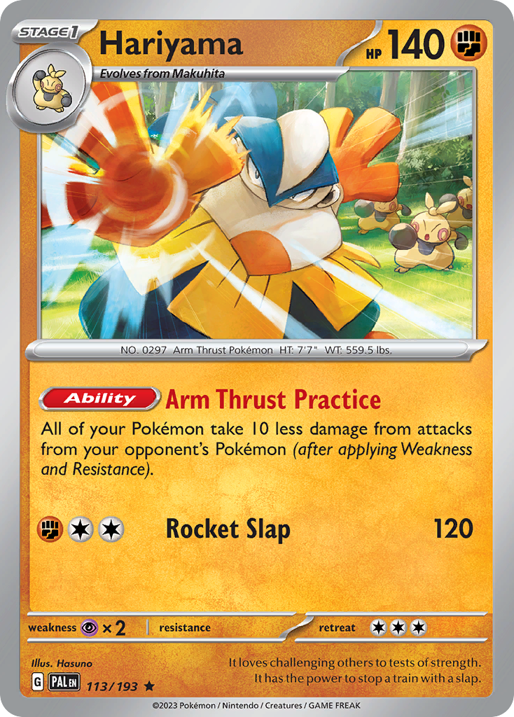 Hariyama Pokémon card