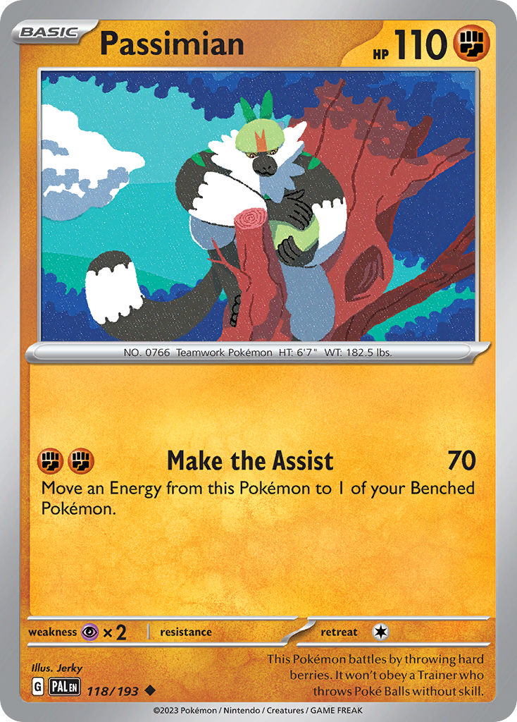 Passimian Pokémon card