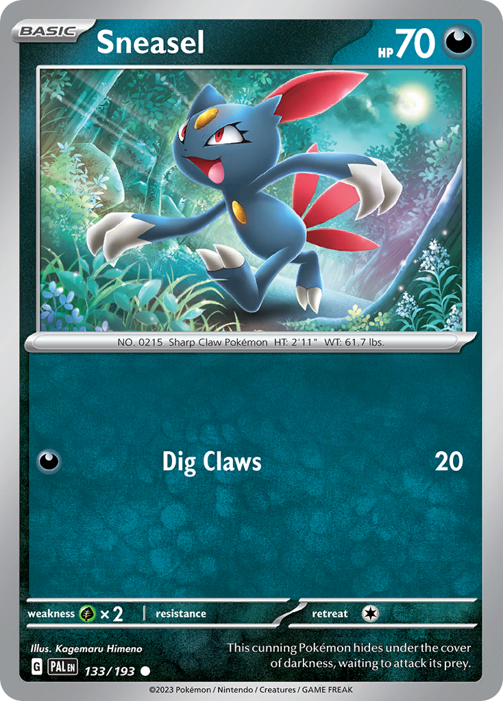 Sneasel Pokémon card