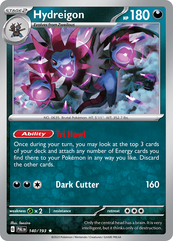 Hydreigon Pokémon card