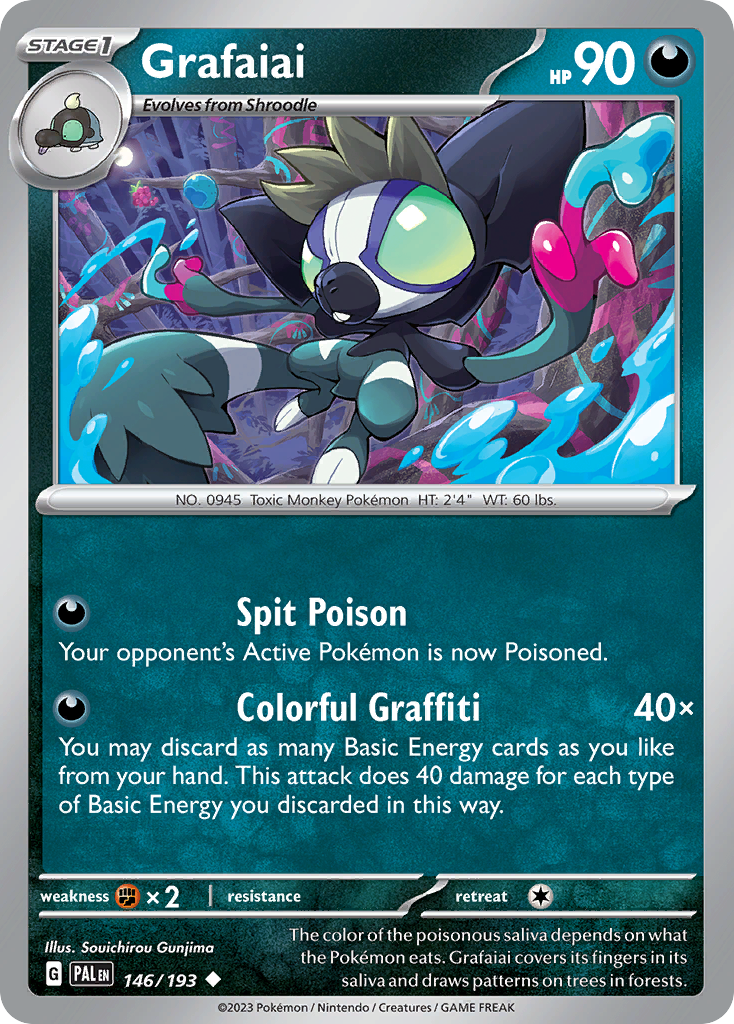 Grafaiai Pokémon card